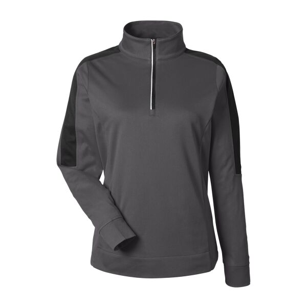 Ladies' Market Snag Protect Mesh Colorblock Quarter-Zip Thumbnail
