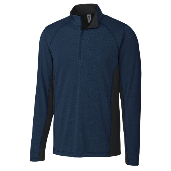Clique Ice Pique Colorblock Mens Half Zip Tech Pullover Thumbnail