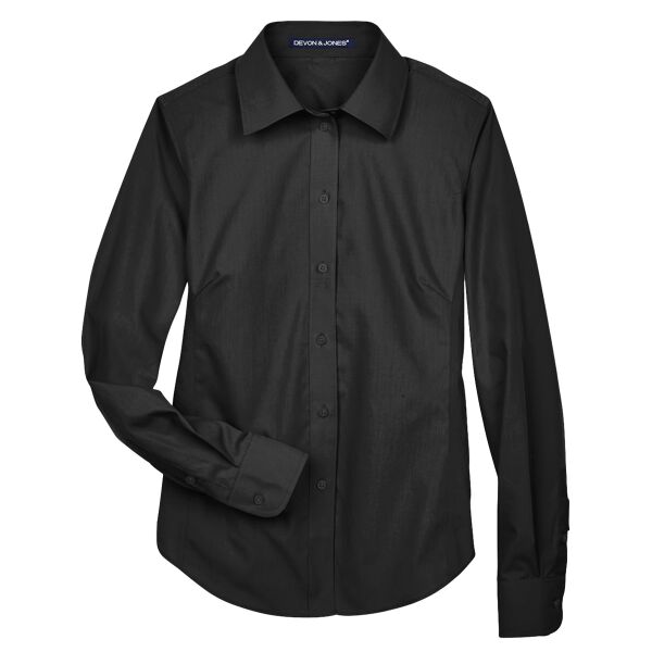 Women's Crown Collection® Broadcloth Woven Dress Shirt Thumbnail