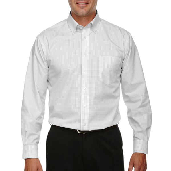 Men's Crown Collection® Gingham Check Woven Shirt Thumbnail