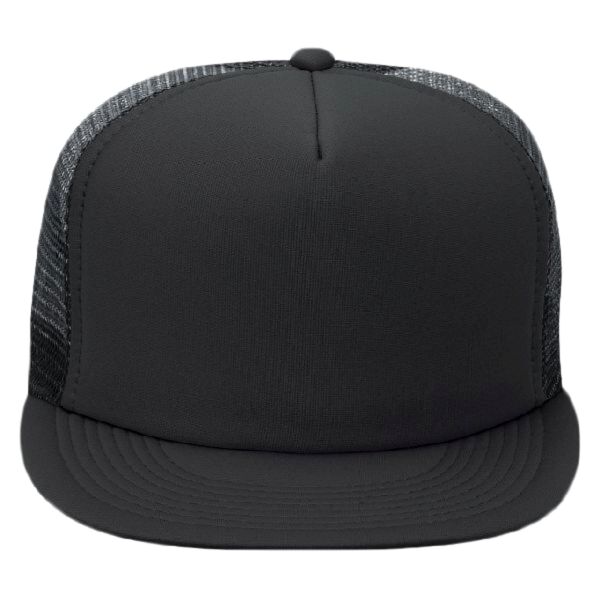 OTTO CAP® "OTTO SNAP" 5 Panel High Crown Mesh Back Trucker Snapback Hat Thumbnail