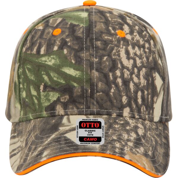 OTTO CAP® Camouflage 6 Panel Low Profile Baseball Cap Thumbnail