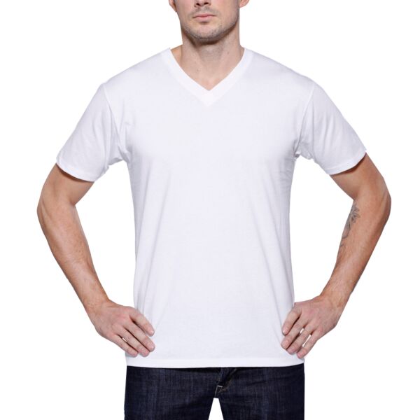 Men's CVC V-Neck T-Shirt Thumbnail