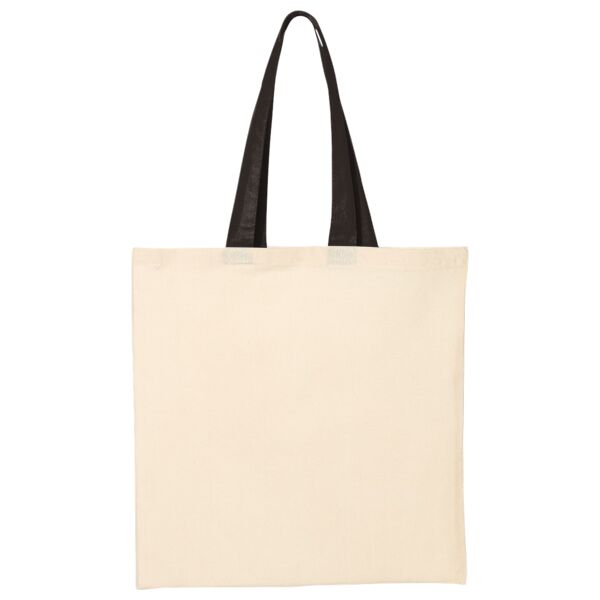 Economical Tote with Contrast-Color Handles Thumbnail