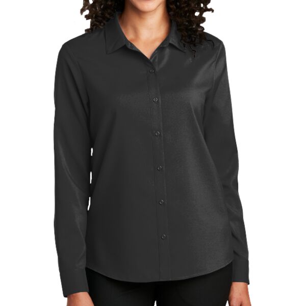Port Authority Ladies Long Sleeve Performance Staff Shirt Thumbnail