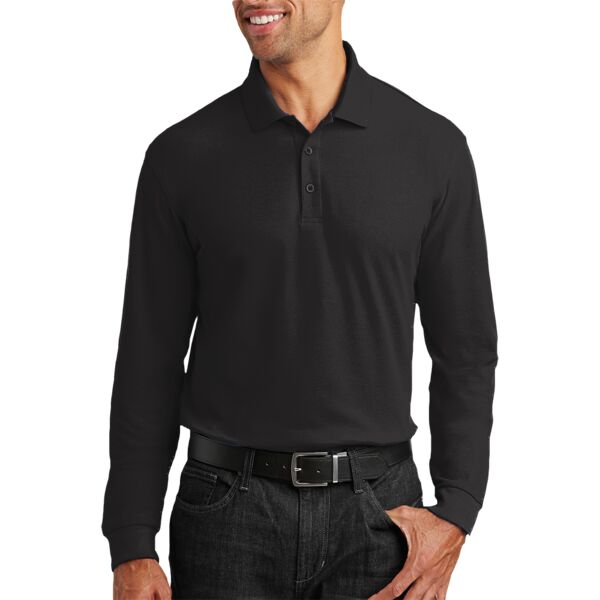 Port Authority Long Sleeve Core Classic Pique Polo Thumbnail