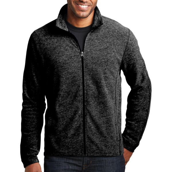 Port Authority Heather Microfleece Full Zip Jacket Thumbnail