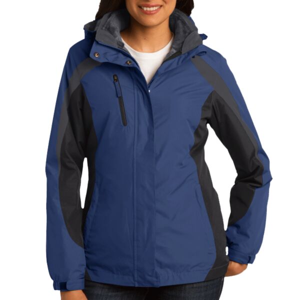 Port Authority Ladies Colorblock 3 in 1 Jacket Thumbnail