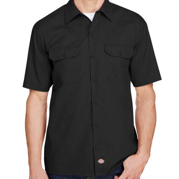 Dickies Men's FLEX Relaxed Fit Short-Sleeve Twill Work Shirt Thumbnail